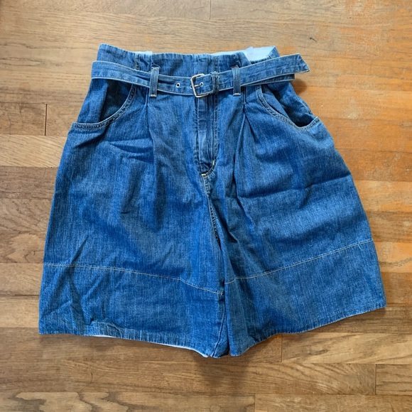 RACHEL COMEY IROLO DENIM PAPER BAG SHORTS - Picture 6 of 11